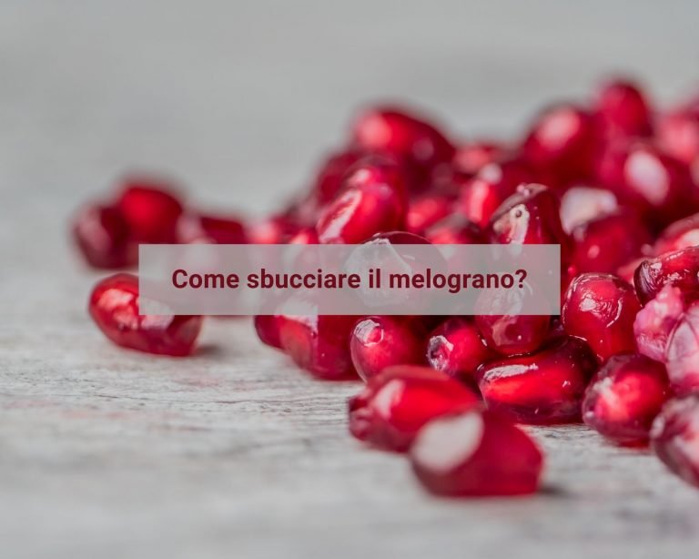 come si sbuccia il melograno