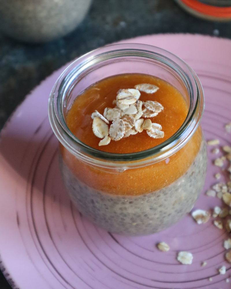 chia pudding ai cachi